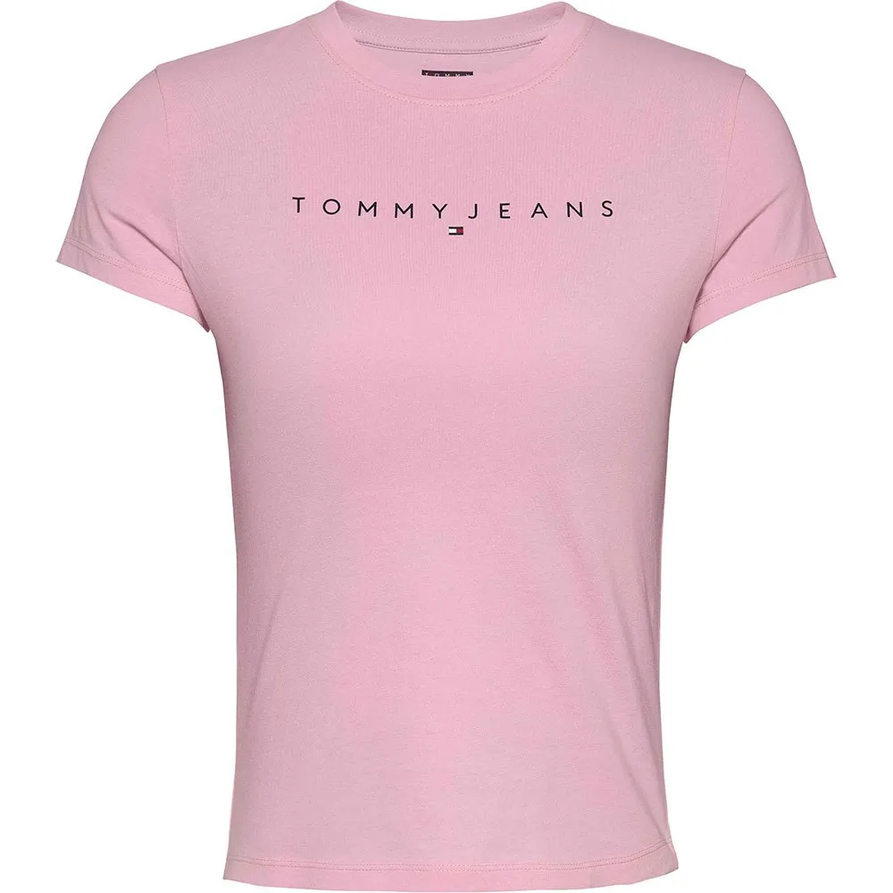 

Футболка Tommy Jeans Linear, розовый