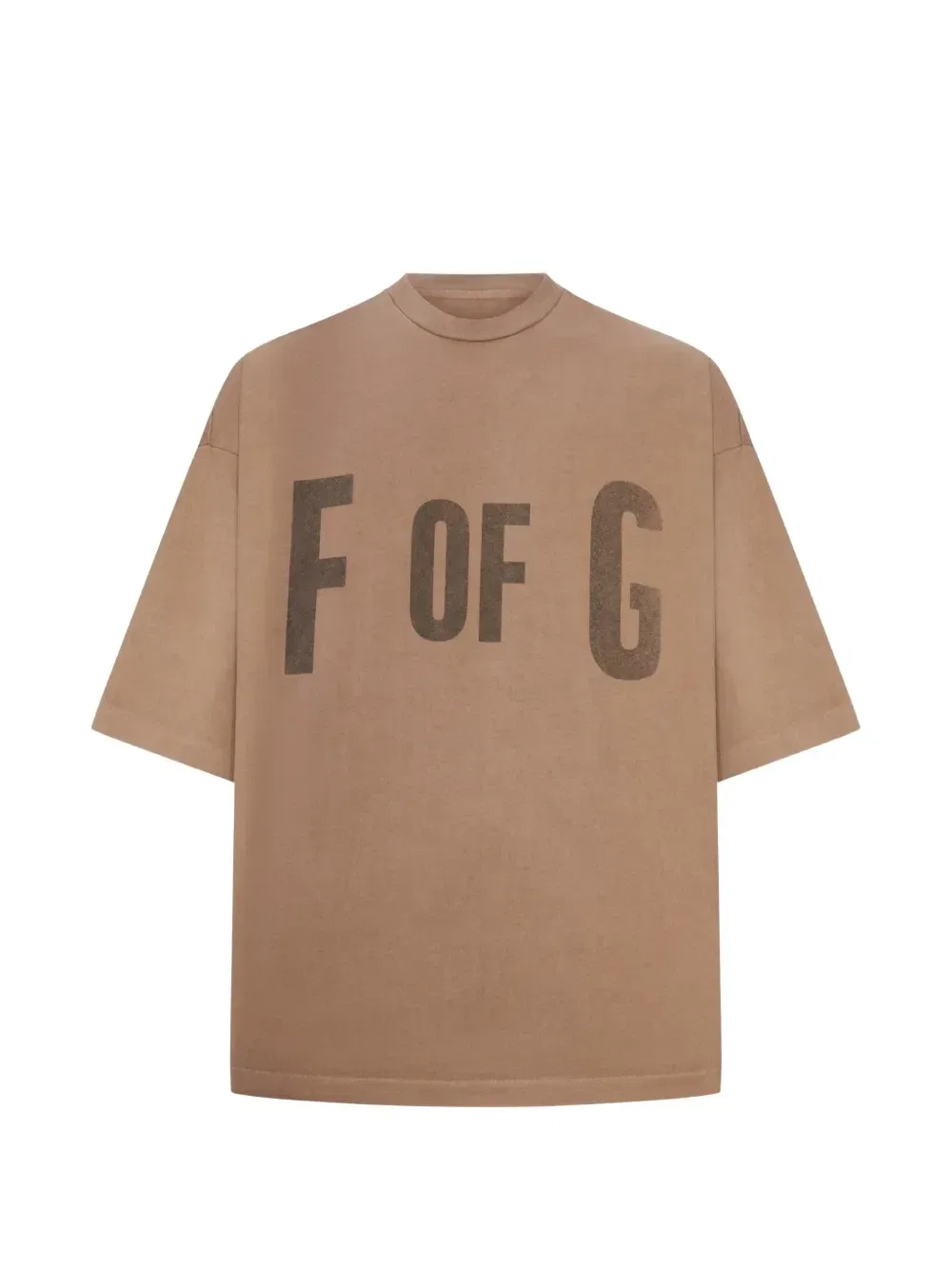 Футболка с логотипом Fear Of God, бежевый