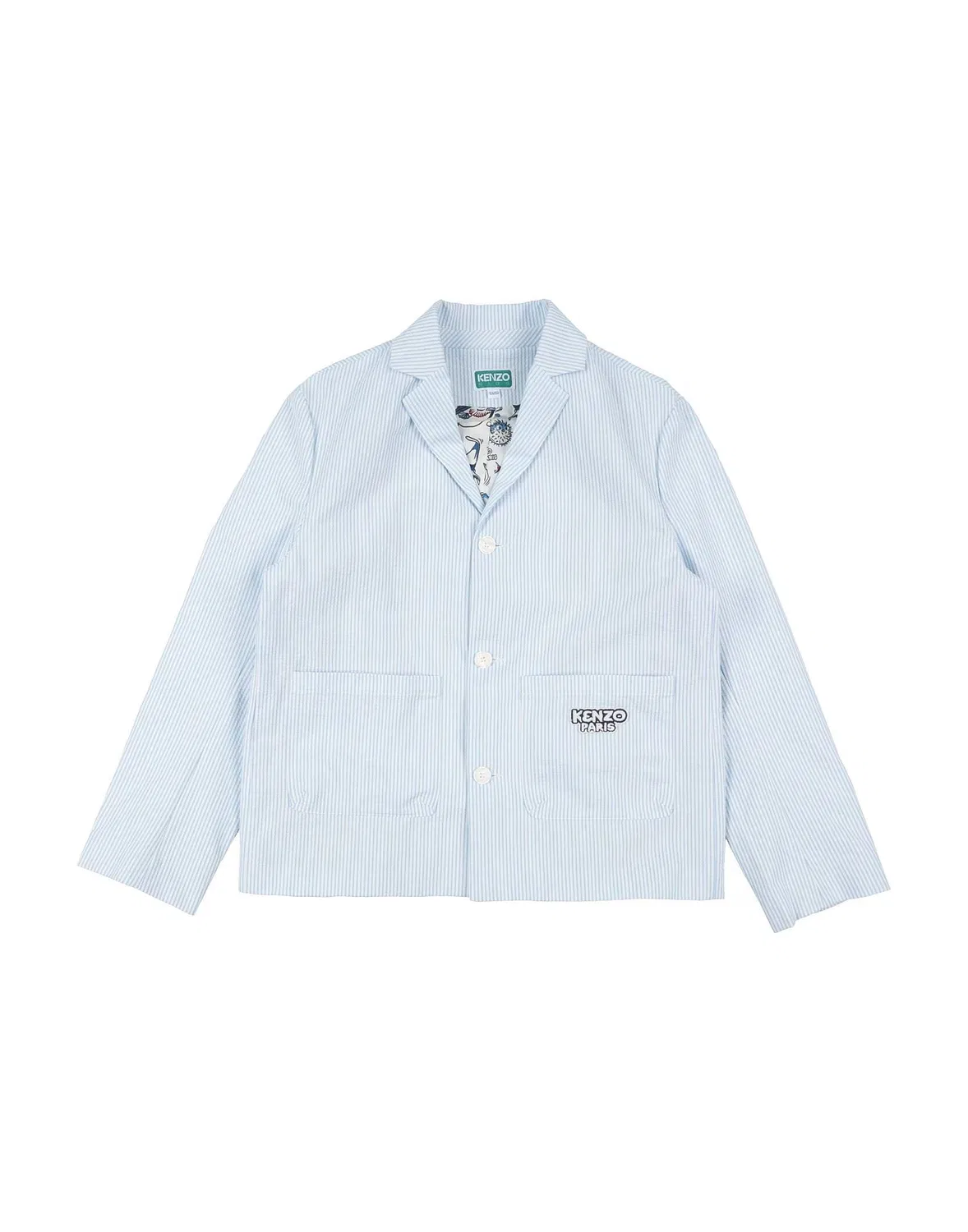 Блейзер полосатый KENZO KIDS голубой