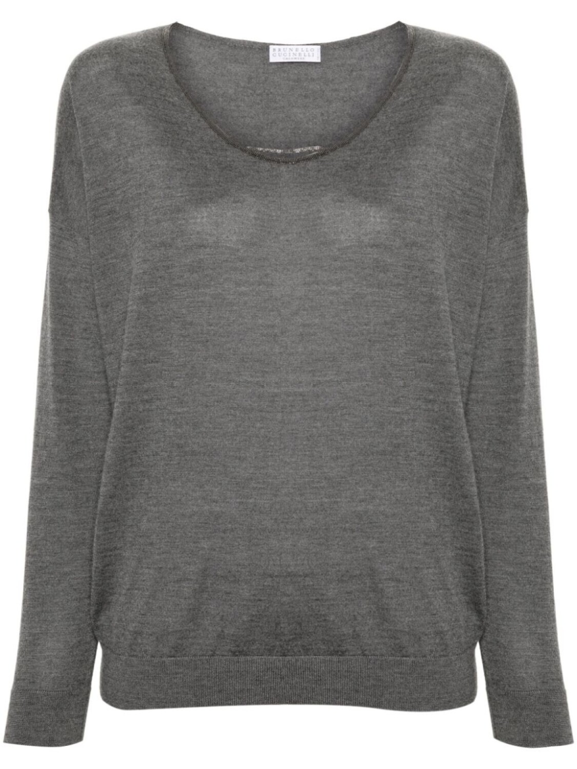 

Brunello Cucinelli джемпер с декором Monili, серый