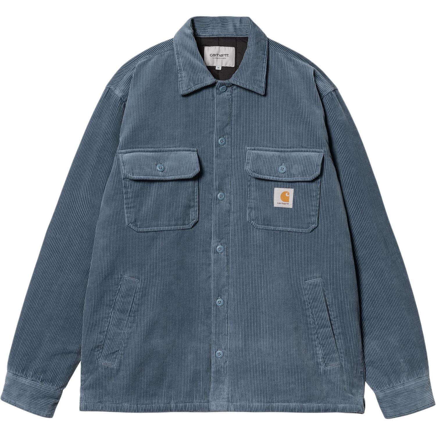 

Carhartt WIP Унисекс рубашка-жакет SS24 Whitsome серо-голубой, Gray Blue