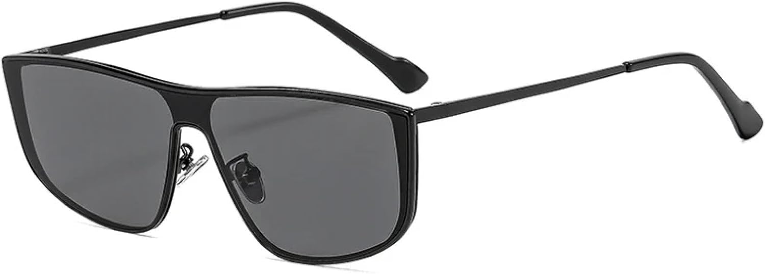 

Модные винтажные металлические солнцезащитные очки для женщин и мужчин, стиль панк, роскошь, для активного отдыха, вождения, защита от УФ-излучения UV400 TKKTLLT, Black Gray