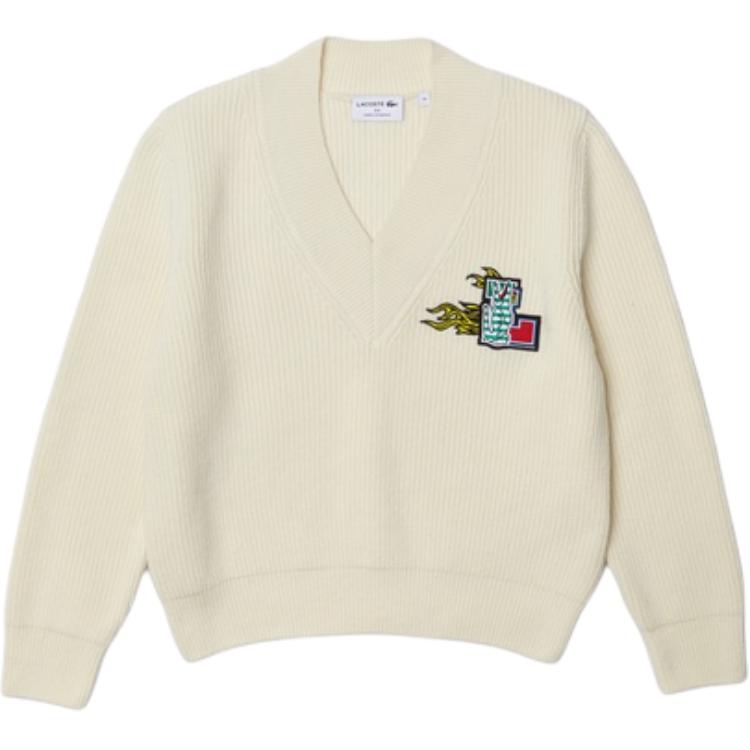 Свитер LACOSTE женский белый