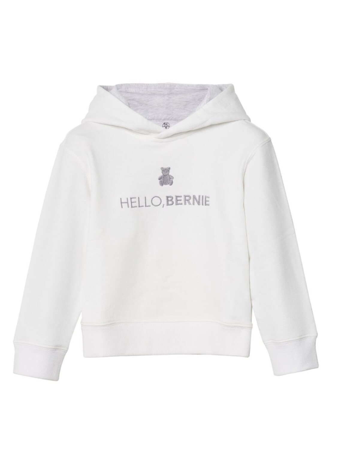 

Brunello Cucinelli Kids logo-embroidered cotton hoodie, белый