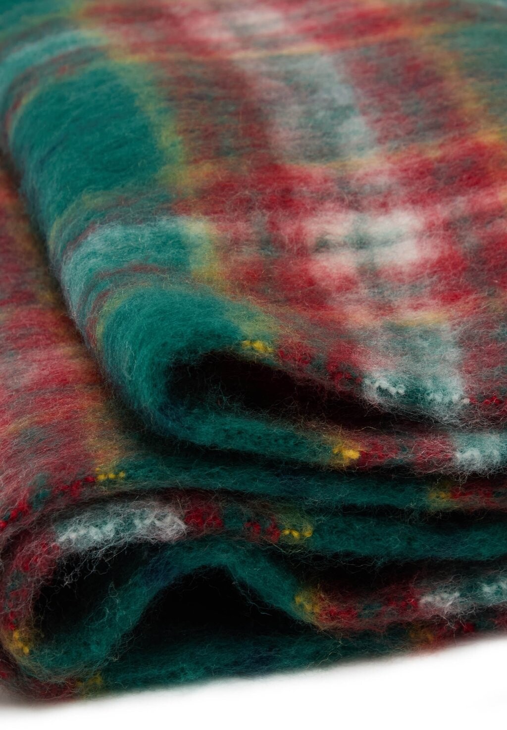 

Шарф CHEQUERED PRINT WITH FRINGE PIOMBO, зеленый
