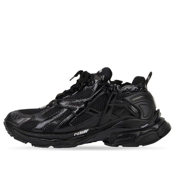 

Кроссовки runner sneakers 'black mesh and nylon' Balenciaga, черный