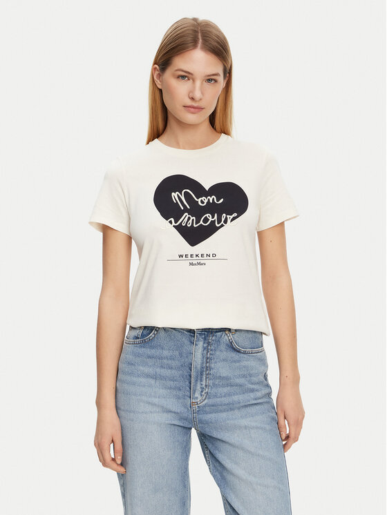 

Футболка обычного кроя Vello 2515971051 Weekend Max Mara, экрю