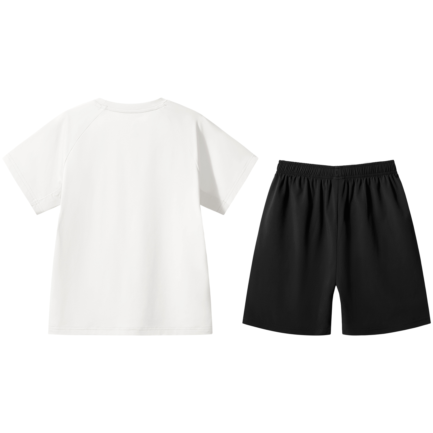 CAMEL Комплект Casual Sportswear SS25 Infinite White Top+Phantom Black Bottom для детей — фото 4