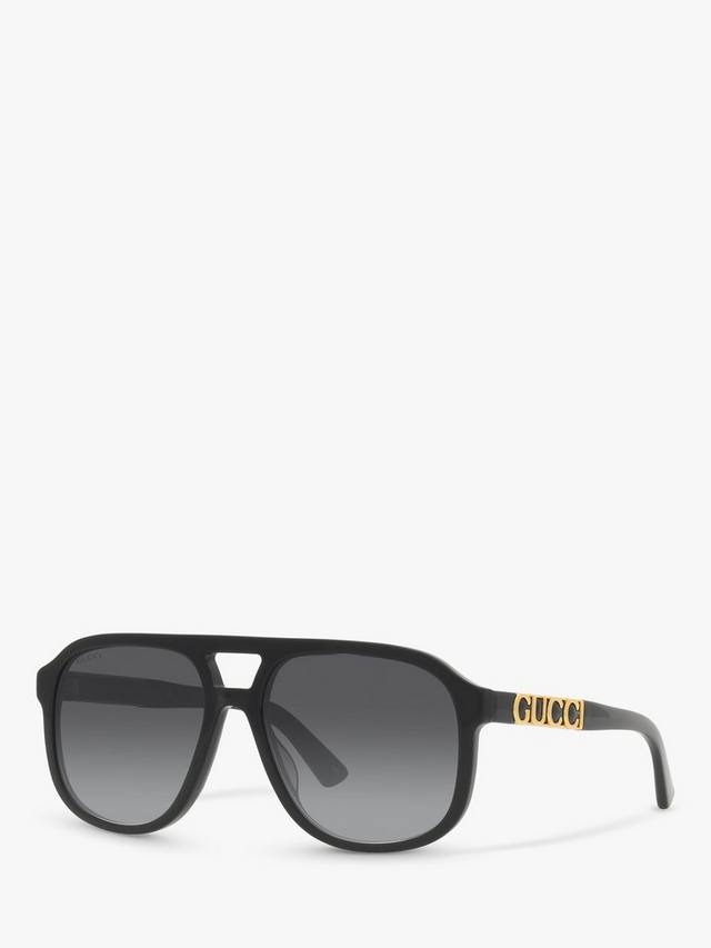 

Мужские солнцезащитные очки-авиаторы gg1188s Gucci, черный