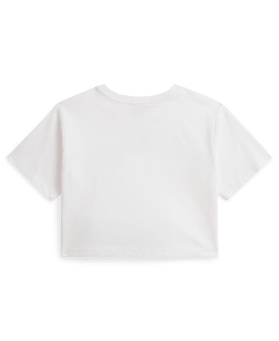 Детская футболка свободного кроя с графическим принтом, размеры 2T-6X Polo Ralph Lauren, White — фото 2