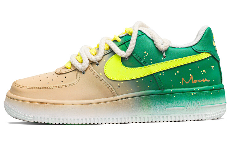 

Кроссовки Nike Air Force 1 Skateboarding Shoes Women's Low-top Yellow/green, зеленый