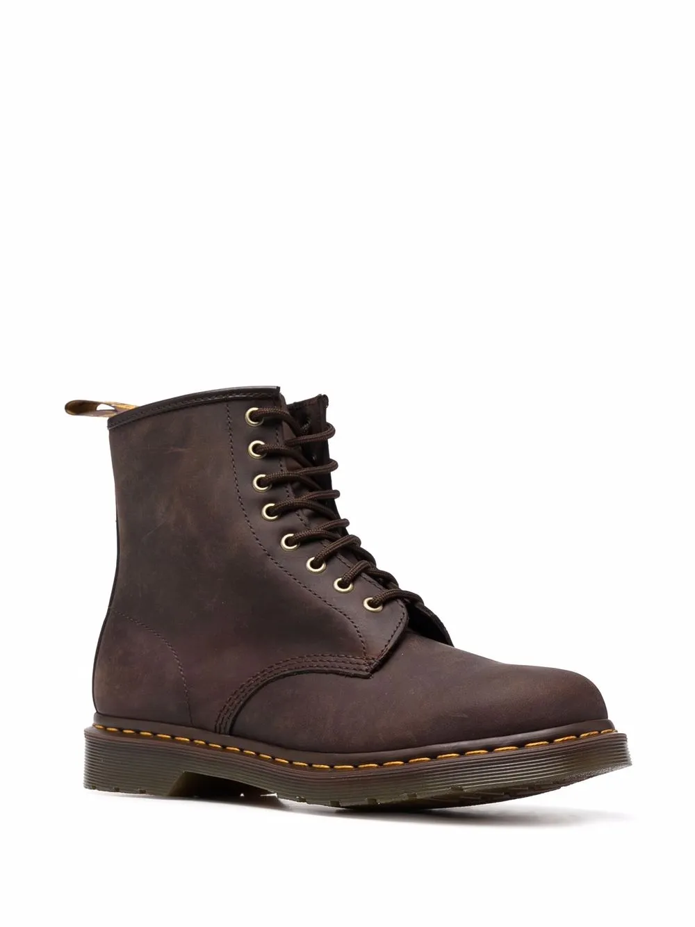 Мужские ботинки Dr. Martens кожаные на шнуровке, коричневый — фото 2