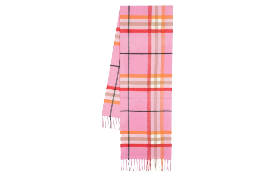 

Вязаный шарф Burberry розовый женский