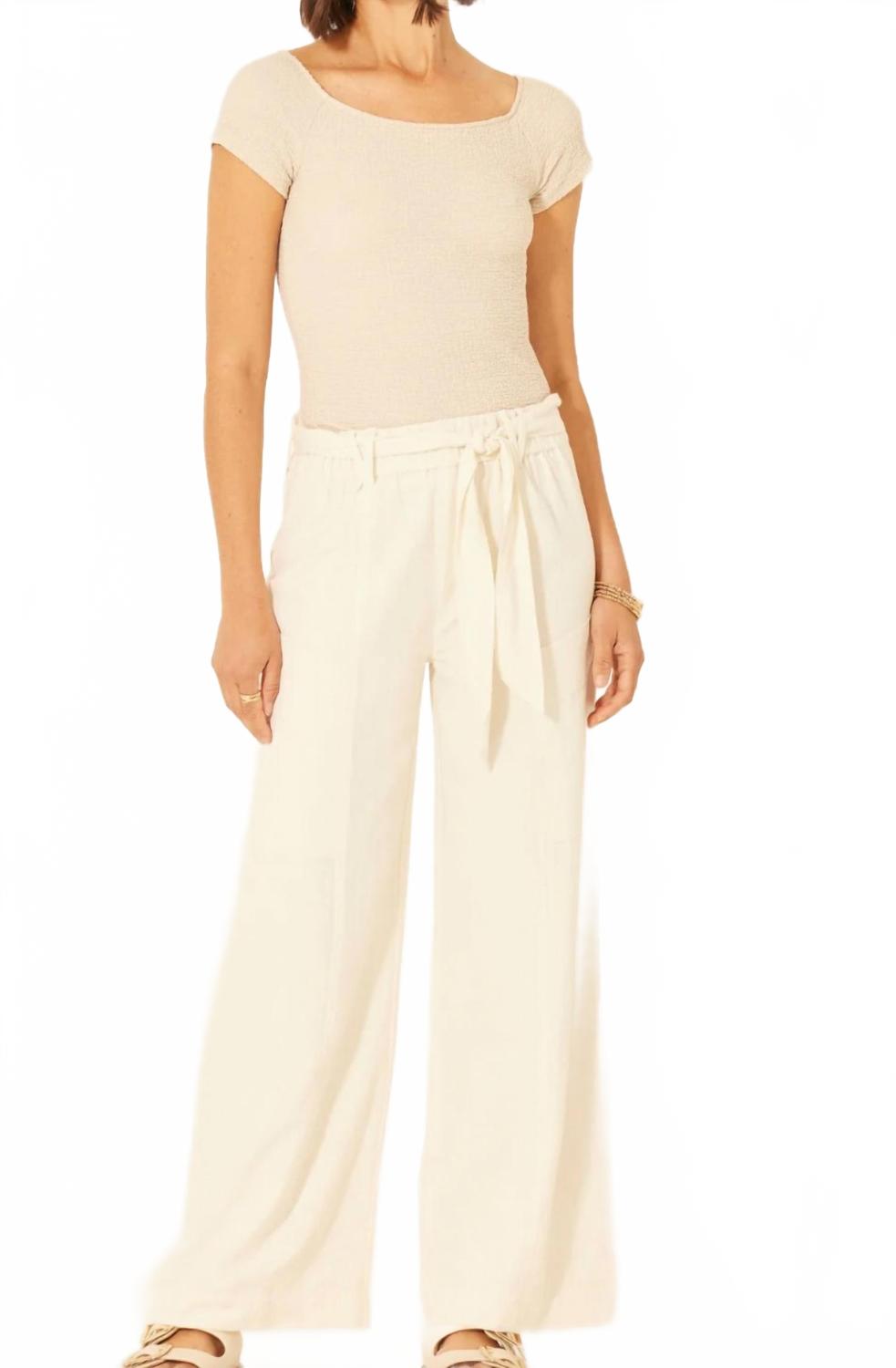 

BILA77 Широкие брюки Faithful в белоснежном цвете