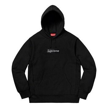 

Толстовка ss19 x swarovski box hooded sweatshirt bogo Supreme, черный