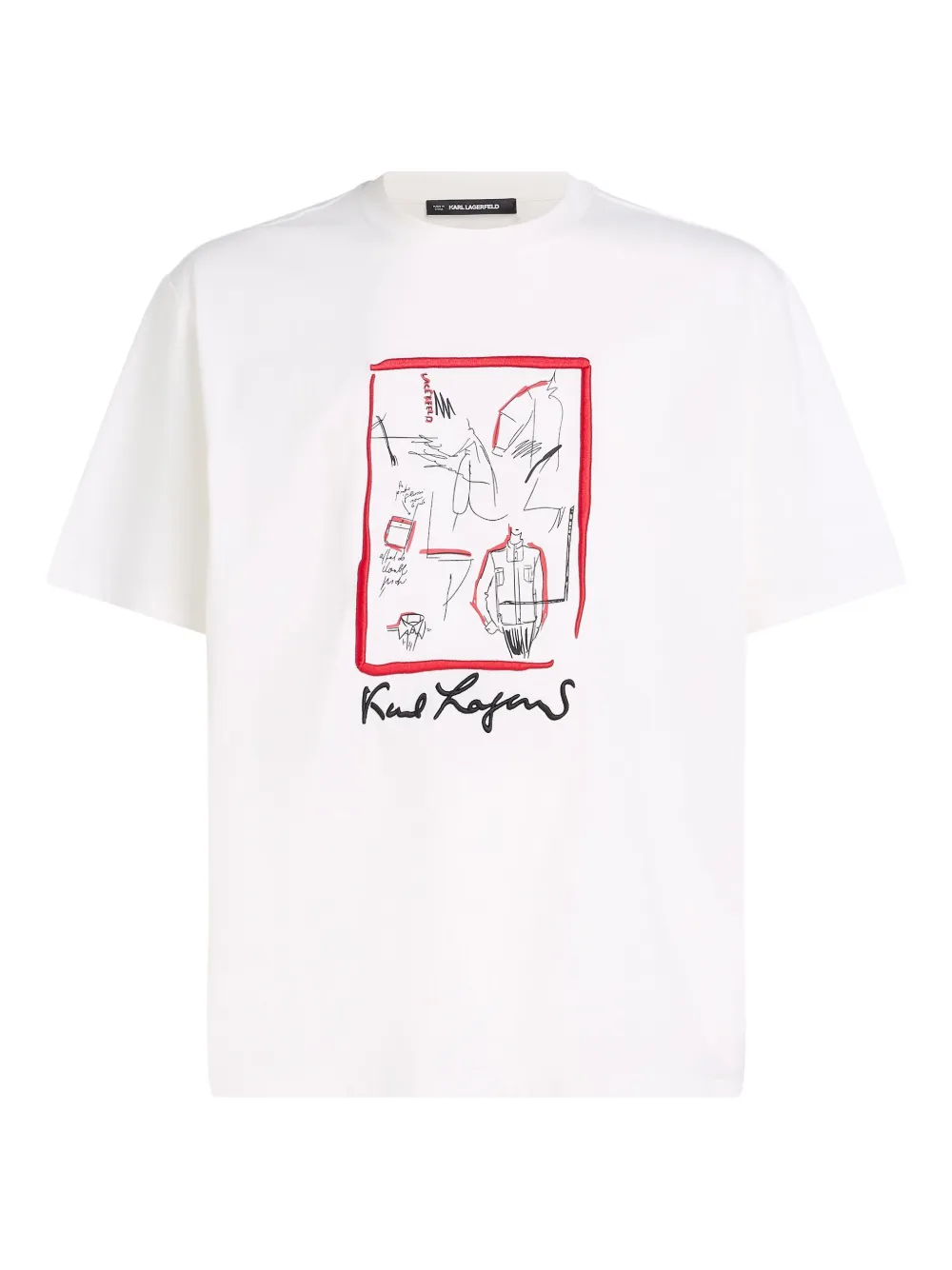 

Футболка Karl Series KARL LAGERFELD, белый