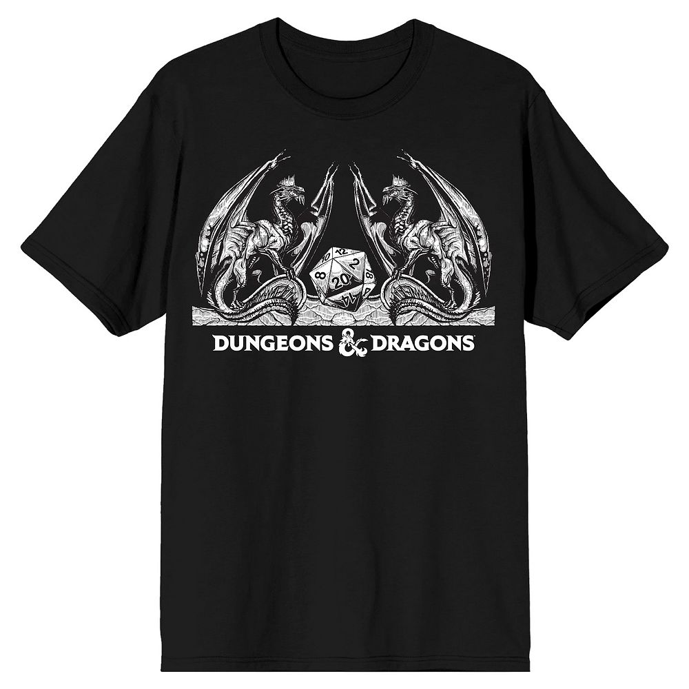 

Мужская футболка Dungeons and Dragons D20 Licensed Character, черный