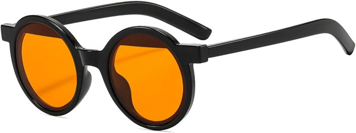 

Классические круглые солнцезащитные очки COTIA для женщин и мужчин в винтажном стиле, повседневные, элегантные, для активного отдыха и путешествий, Orange