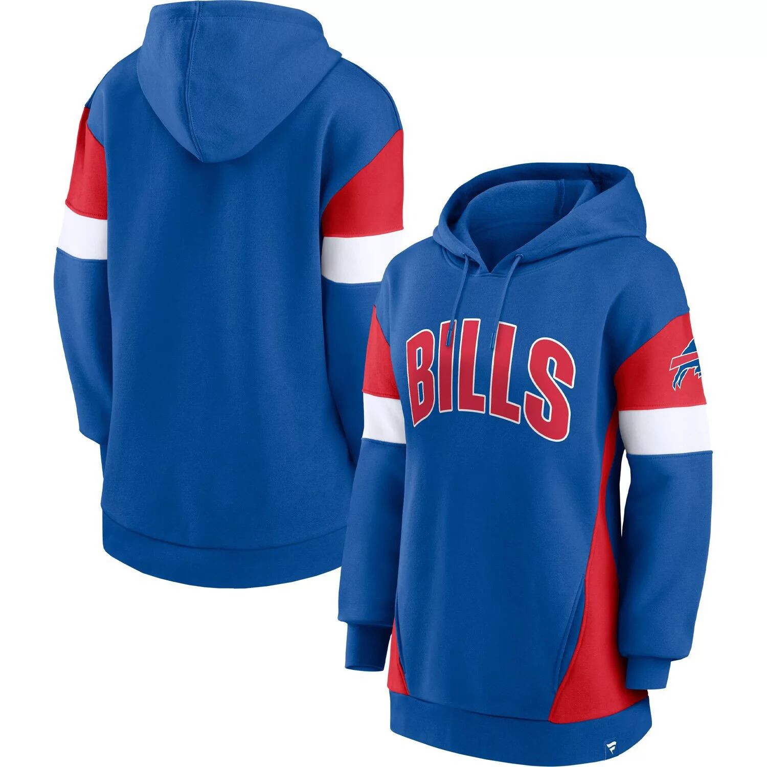 

Женский пуловер с капюшоном Fanatics Royal/Red Buffalo Bills Lock It Down Fanatics