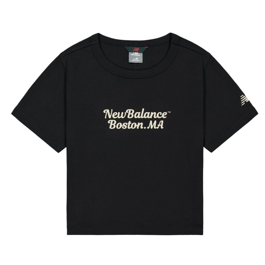 

New Balance Футболка женская черная, Черный, New Balance Футболка женская черная