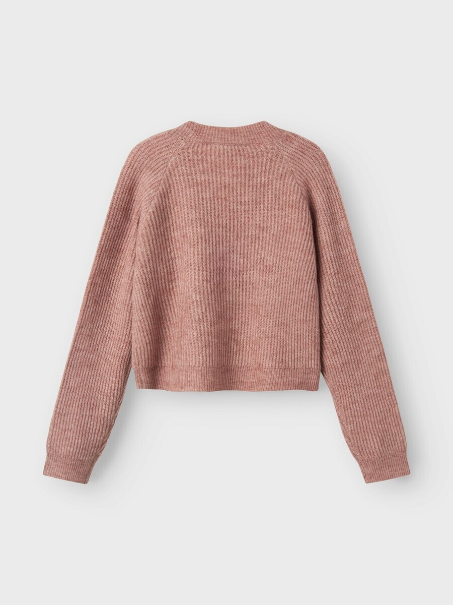 Вязаный кардиган NAME IT Knit Cardigan, темно-розовый — фото 2