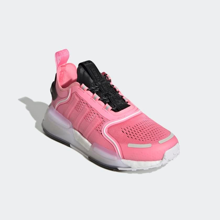 Кроссовки adidas NMDV3 для мальчиков, белый/розовый — фото 4