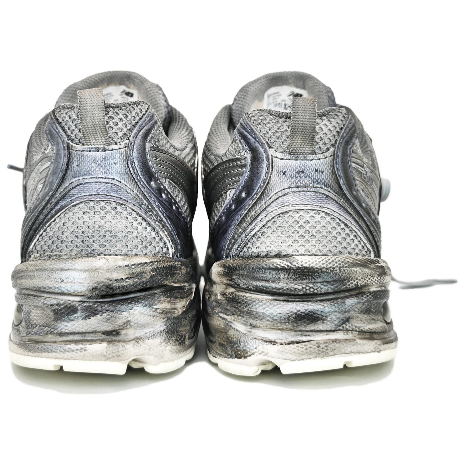 Кроссовки New Balance NB 530 Wear-Resistant Slip-Resistant, серебристо-серый/бежевый — фото 4