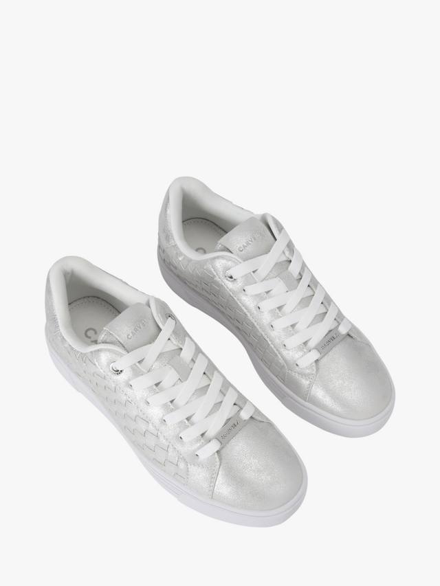 Металлические кроссовки daze weave Carvela, серебряный — фото 3