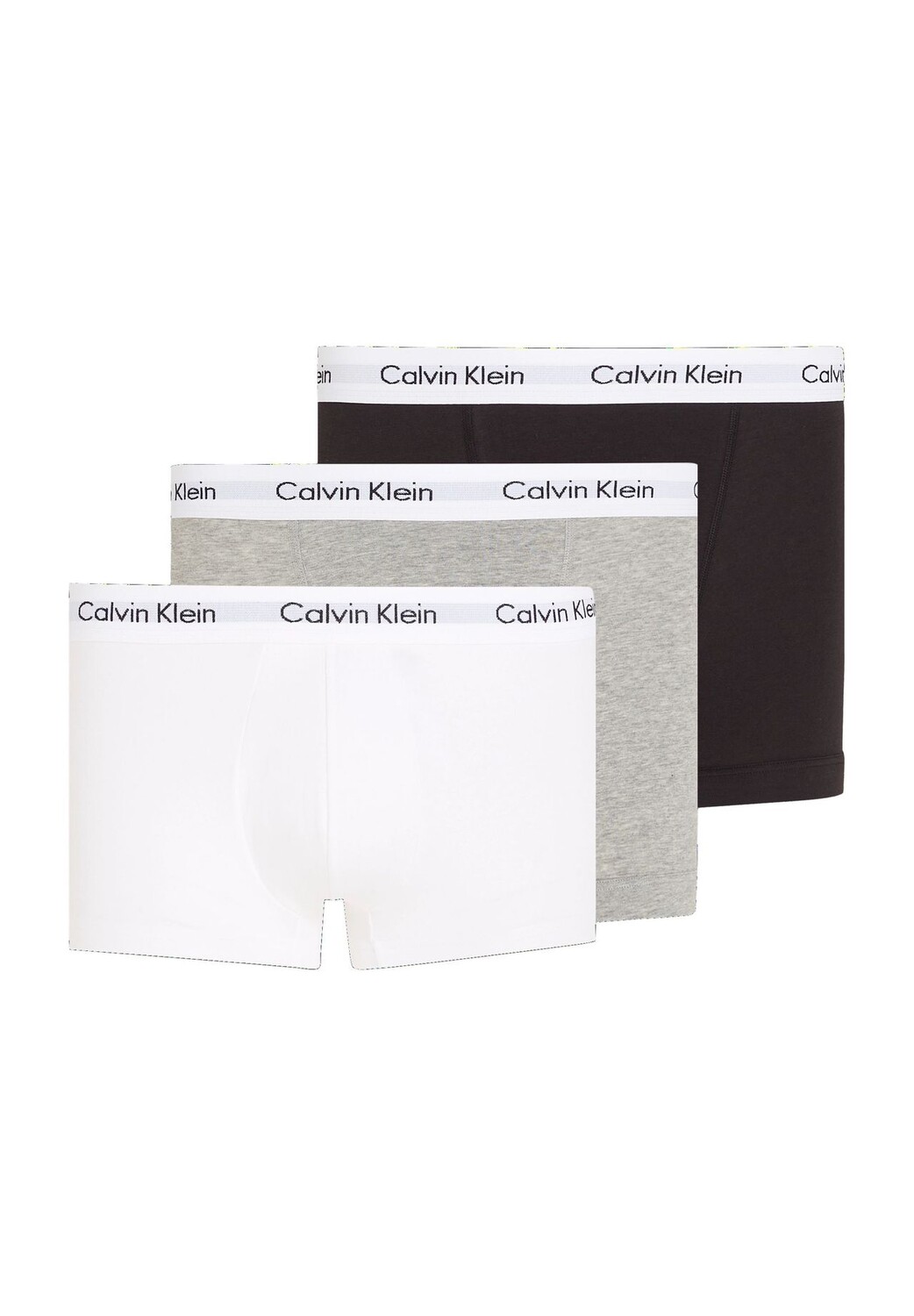 

Трусы эластичные из хлопка, короткие, 3 шт., мужские Calvin Klein, цвет Multi
