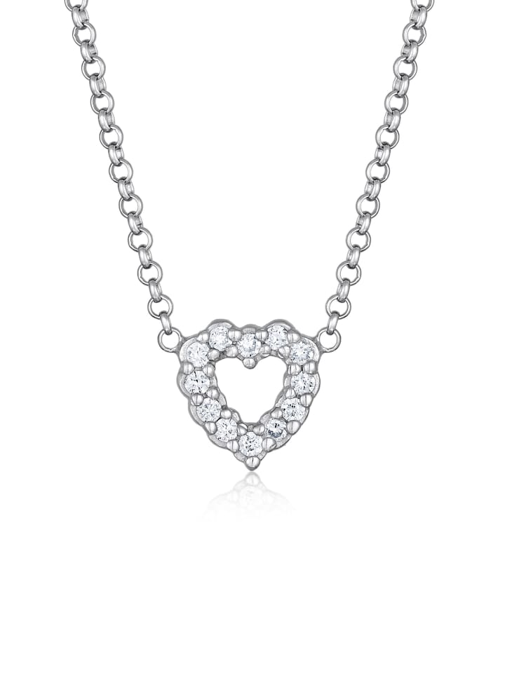 

Elli DIAMONDS Колье из серебра 925 пробы в форме сердца