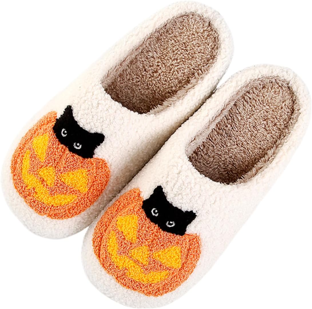 

Тапочки-тыквы, тапочки на Хэллоуин для женщин и мужчин, домашние тапочки, жуткие шлепанцы, мягкие теплые плюшевые тапочки для пар Generic, Pumpkin/B4