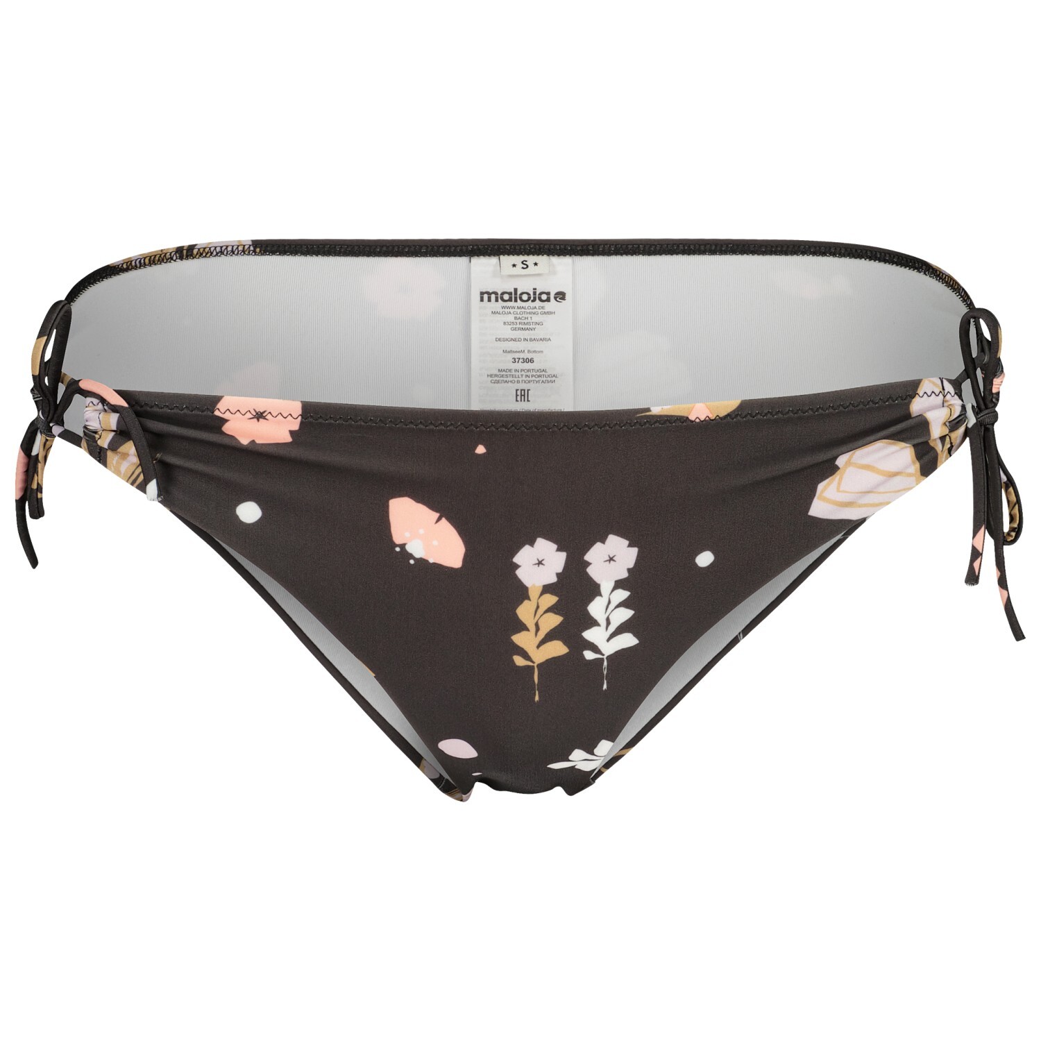 

Низ бикини Maloja Women's MattseeM Bottom, цвет Deep Black Flora