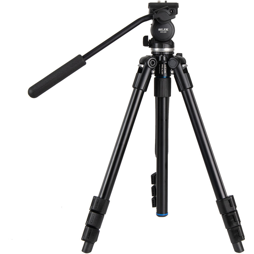 

Штатив SLIK Pro AL-324 с жидкостной головкой SVH-520 (черный)