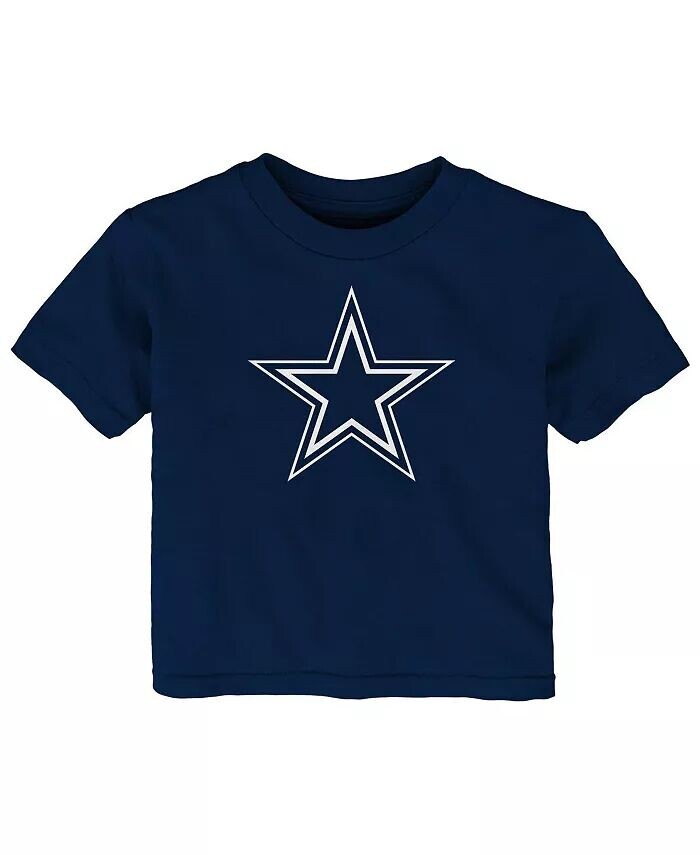 

Темно-синяя футболка с логотипом Dallas Cowboys для маленьких мальчиков и девочек Outerstuff, синий