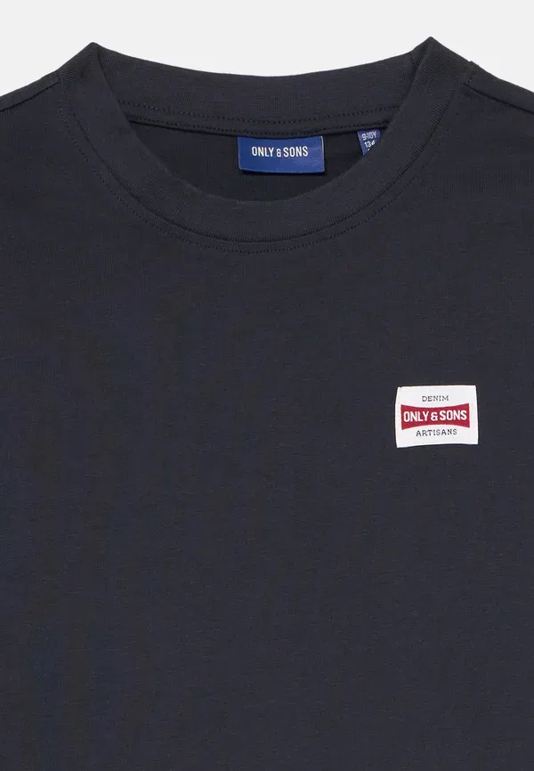 Футболка Only & Sons Junior Osjfred life rlx ss label tee basic t-shirt, темно-синий — фото 4