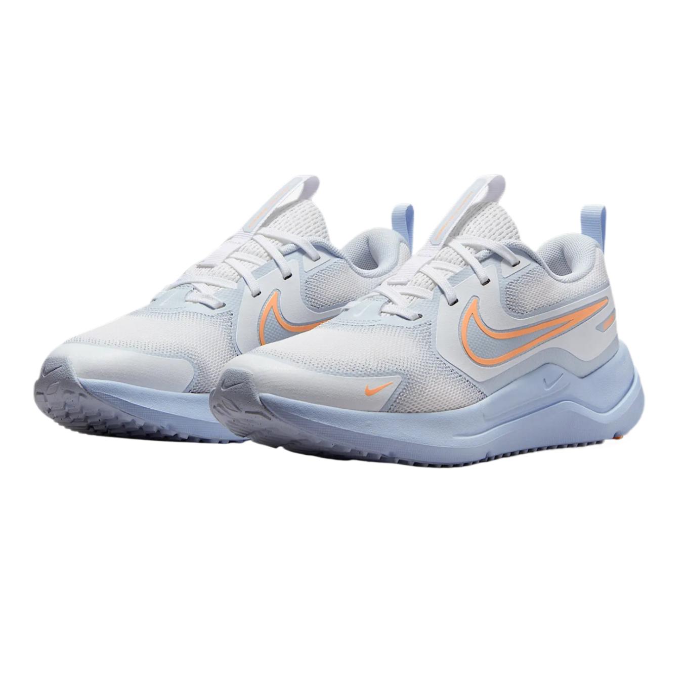 Nike Cosmic Runner детские беговые кроссовки белый/фиолетовый/синий/кремовый/персиковый/красный — фото 3
