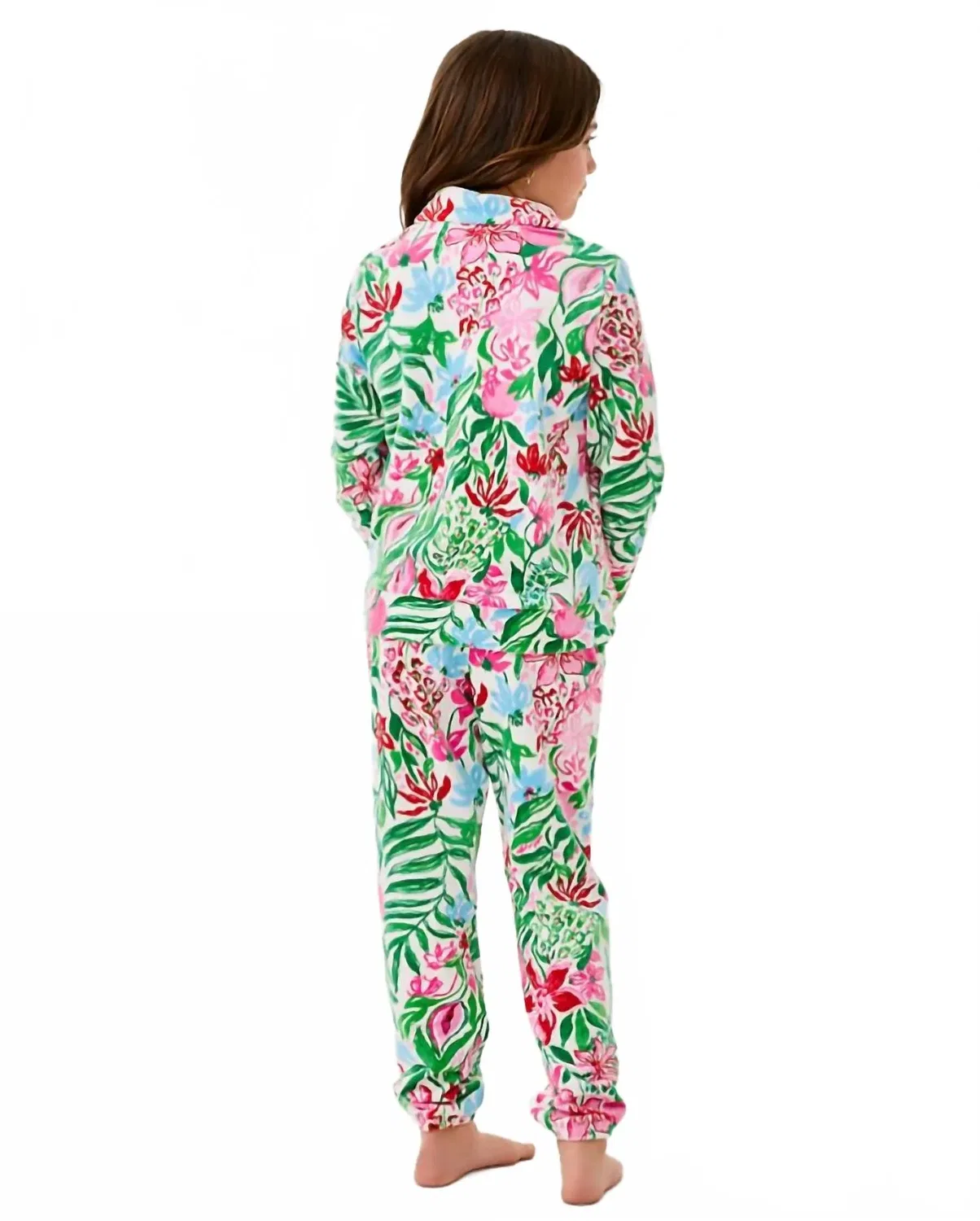 Lilly Pulitzer Мини-пуловер Eleni из велюра в цветущих садах — фото 2