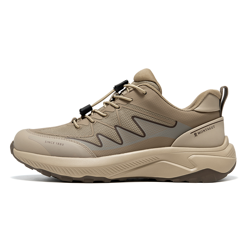 

Montagut Повседневные низкие мужские туфли цвета абрикос/черно-серый