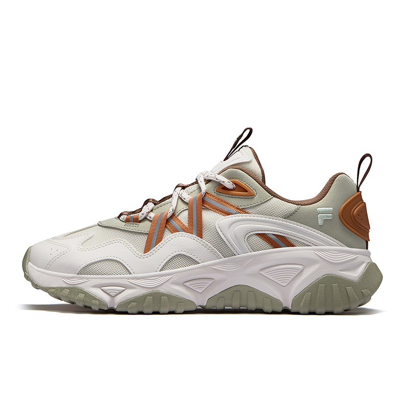 

FILA FUSION Кроссовки для походов FREEROAM, низкие повседневные, мужские, античный белый, клеверно-зеленый