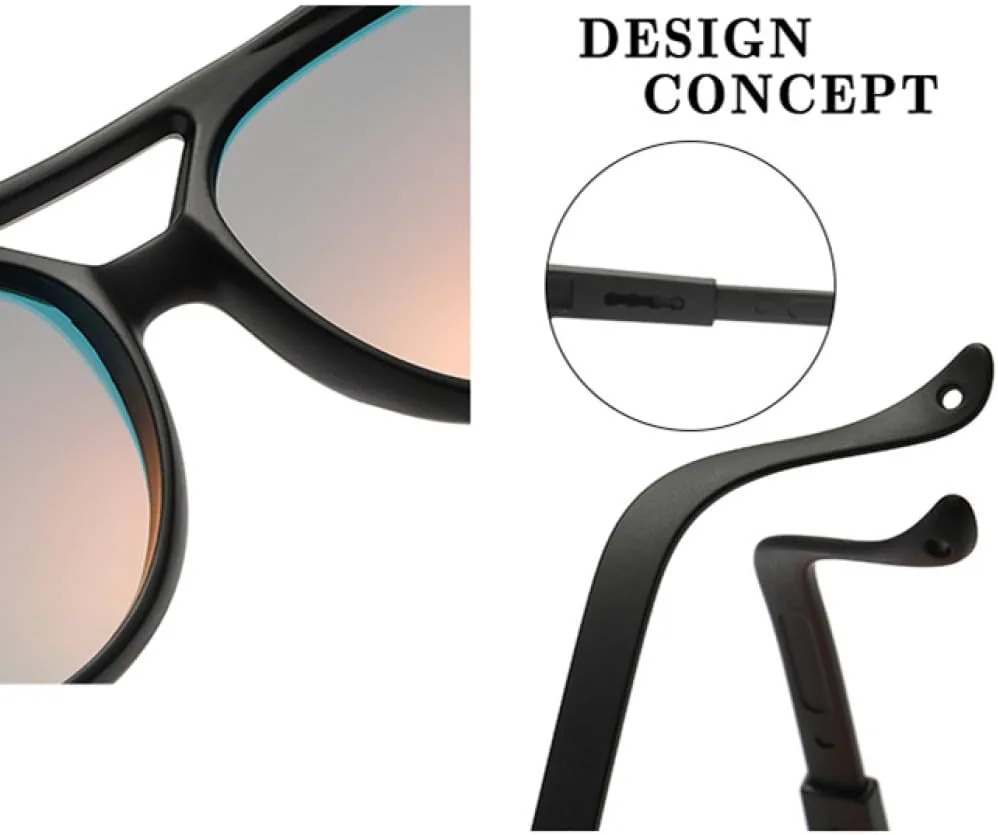 

MUTYNE Роскошные солнцезащитные очки с поляризацией, ветрозащитой, для мужчин и женщин, с защитой от УФ-излучения UV400, для ночного видения и вождения, Purple Purple