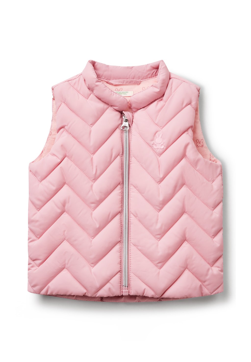 

Жилет PADDED IN TECHNICAL United Colors of Benetton, фуксия