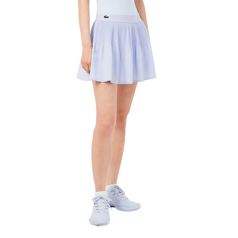 Юбка теннисная женская LACOSTE SS26 Baby Blue — фото 3