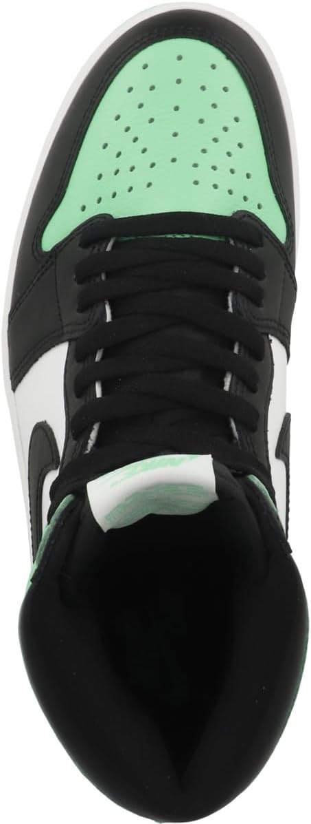 Мужские кроссовки Nike Air Jordan 1 Retro High OG, White/Black/Green Glow — фото 2