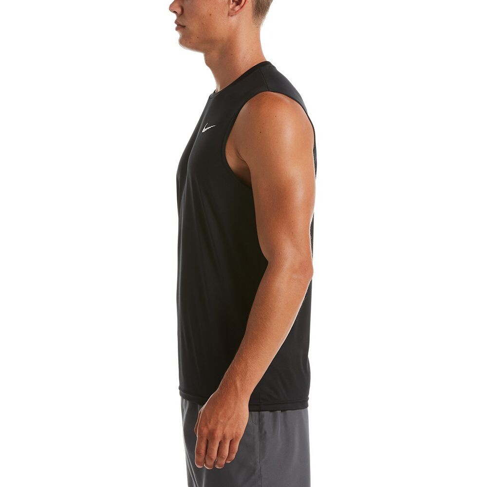 Мужская футболка для плавания без рукавов Nike Dri-FIT UPF 40+ Essential Hydroguard, белый — фото 4