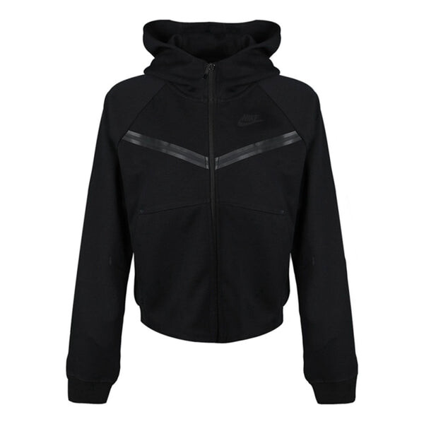 

Куртка (WMNS) AS W Nike Sportswear TCH FLC WR Hoodie FZ Black, черный