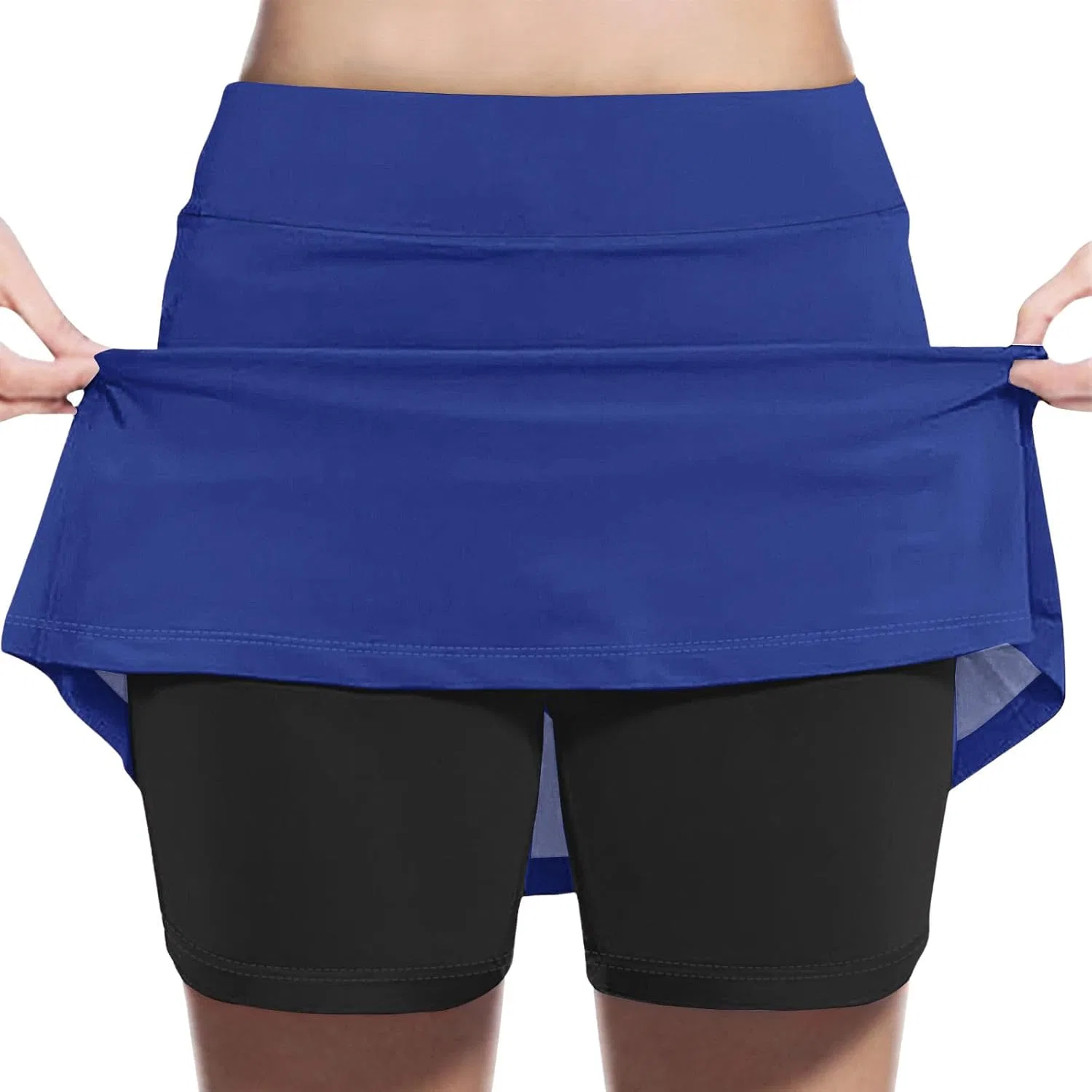 Юбка-шорты теннисная высокая талия Athletic Skort Generic, синий