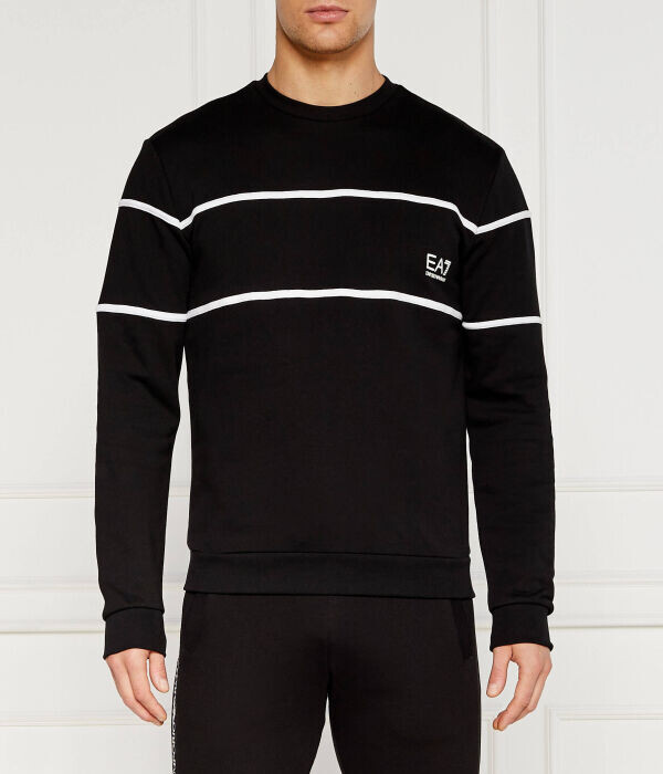 

Толстовка Ea7 Regular Fit, черный / белый
