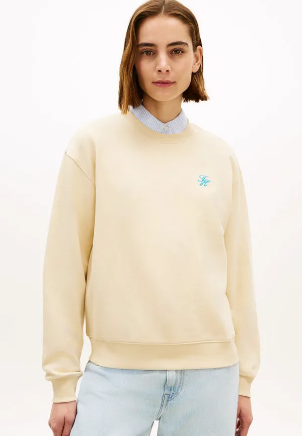 

Толстовка с круглым вырезом и вышитым логотипом Tommy Hilfiger, Country Ivory, Бежевый, Толстовка с круглым вырезом и вышитым логотипом Tommy Hilfiger, Country Ivory