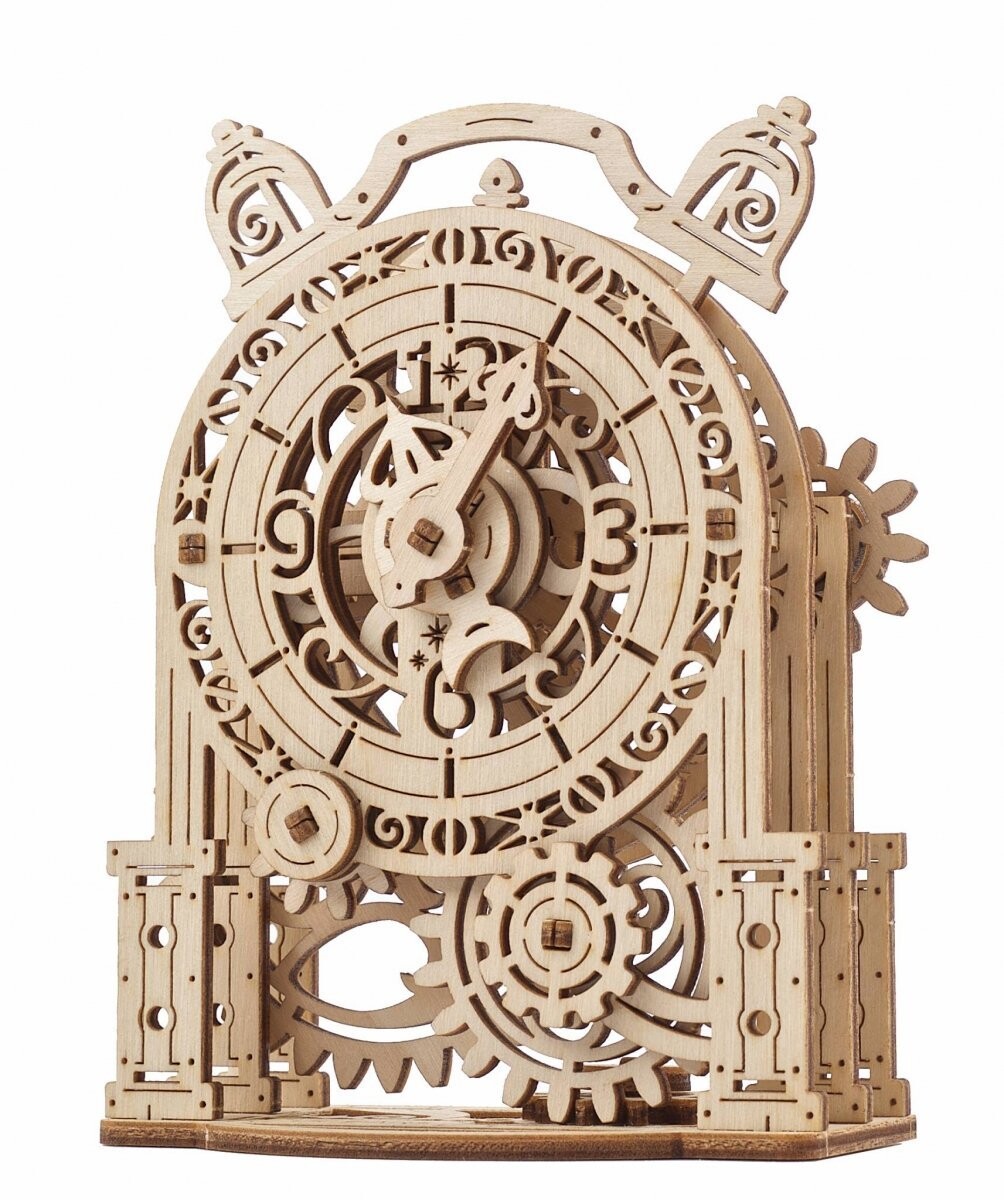 

Винтажный 3D-пазл с деревянным будильником Ugears