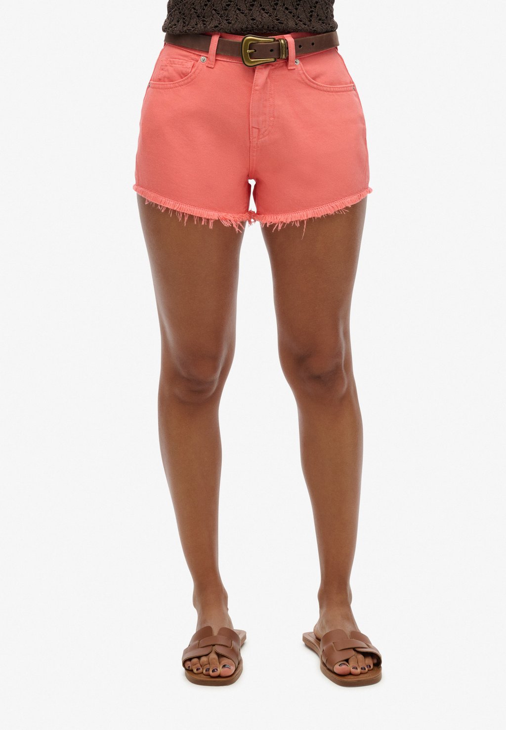 

Джинсовые шорты HIGH RISE Superdry, коралловый